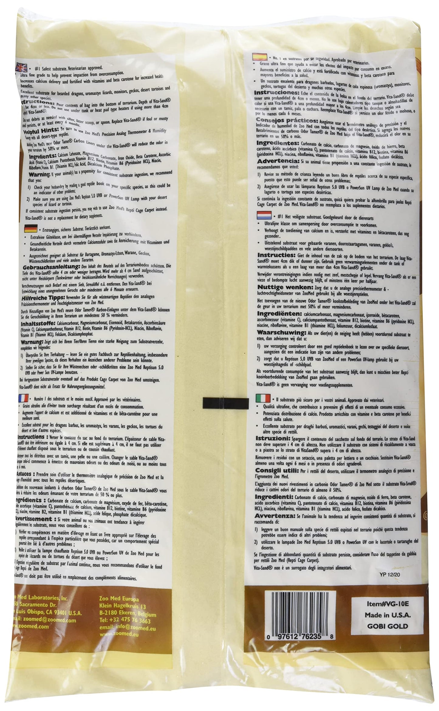 Zoo Med Vita-Sand in Gobi Gold