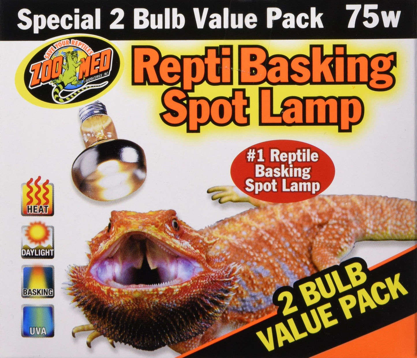 Zoo Med Repti Basking Spot Lamp Value Pack 75 Watts
