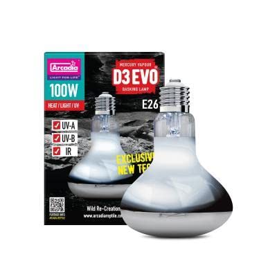 Arcadia D3Evo UV-B Basking Lamp - 100W