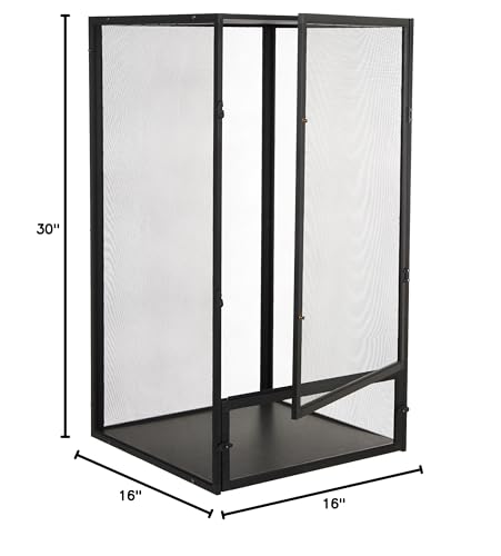 Zoo Med ReptiBreeze Open Air Screen Cage, Medium, 16 x 16 x 30-Inches