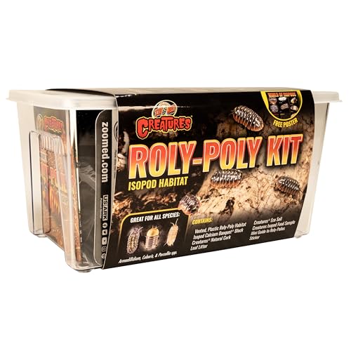 Zoo Med Creatures Isopod Habitat Roly-Poly Kit 10.25" L X 5" H