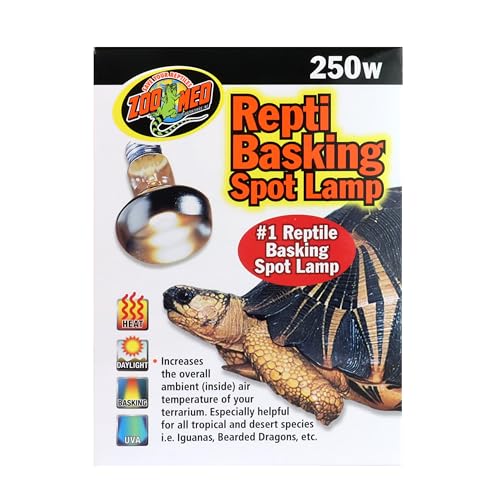 Zoo Med Reptile Basking Spot Lamp 250 Watts, Whites &Amp; Tans
