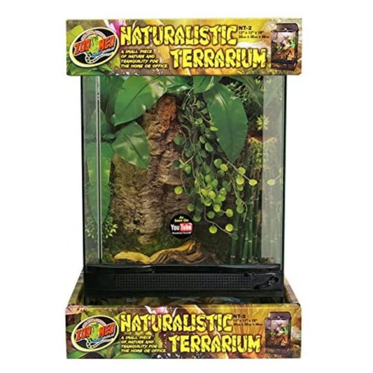 Zoo Med Laboratories SZMNT2 Naturalistic Terrarium, Medium (12" X 12" X 18")