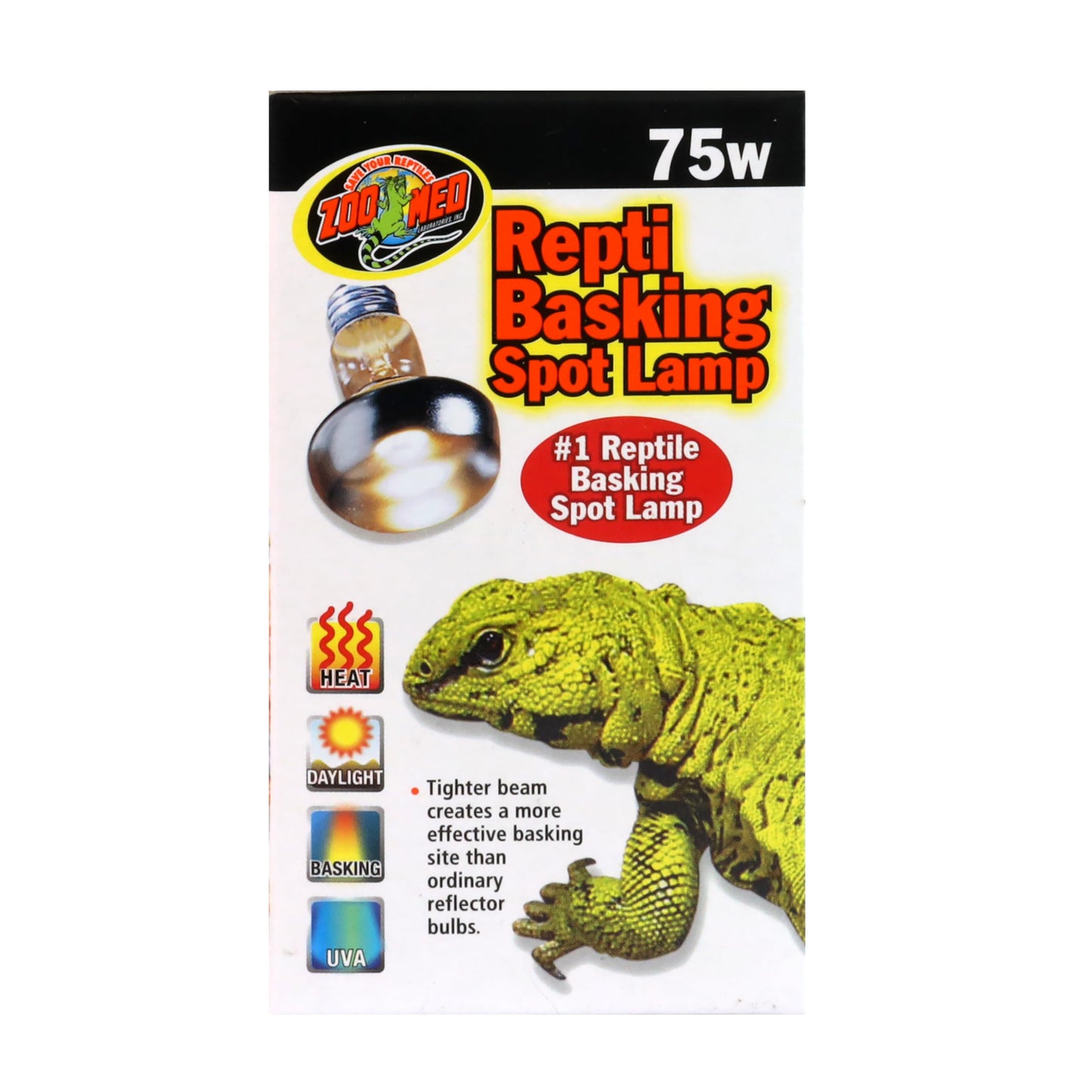 Zoo Med Repti Basking Spot Lamp Replacement Bulb 75 Watts - Pack of 3