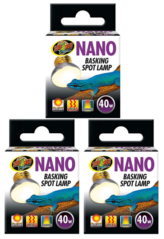 Zoo Med Nano Basking Spot Lamp 40 Watt - Pack of 3