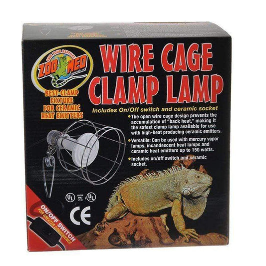 Zoo Med Repti Porcelain Clamp Lamp with 6' Cord