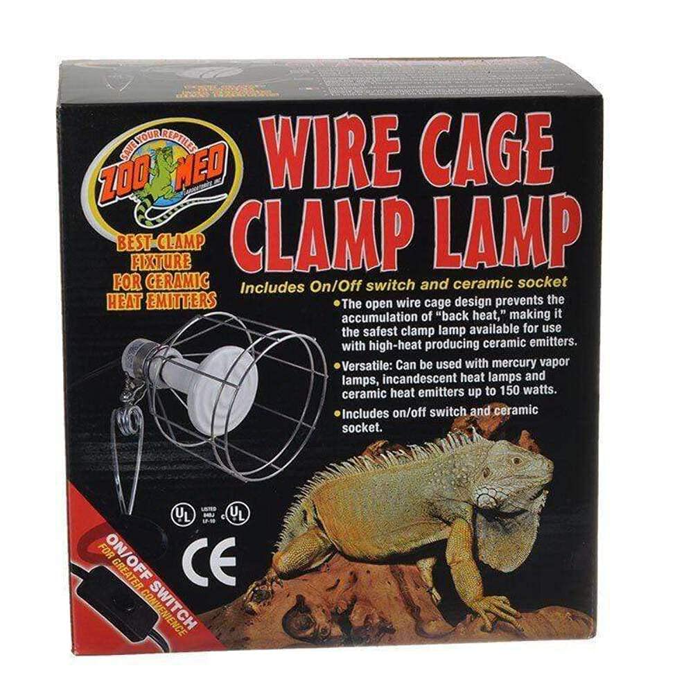 Zoo Med Repti Porcelain Clamp Lamp with 6' Cord