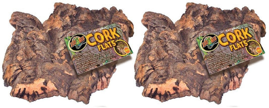 Zoo Med (2 Pack) Natural Cork Bark, Flat, Large