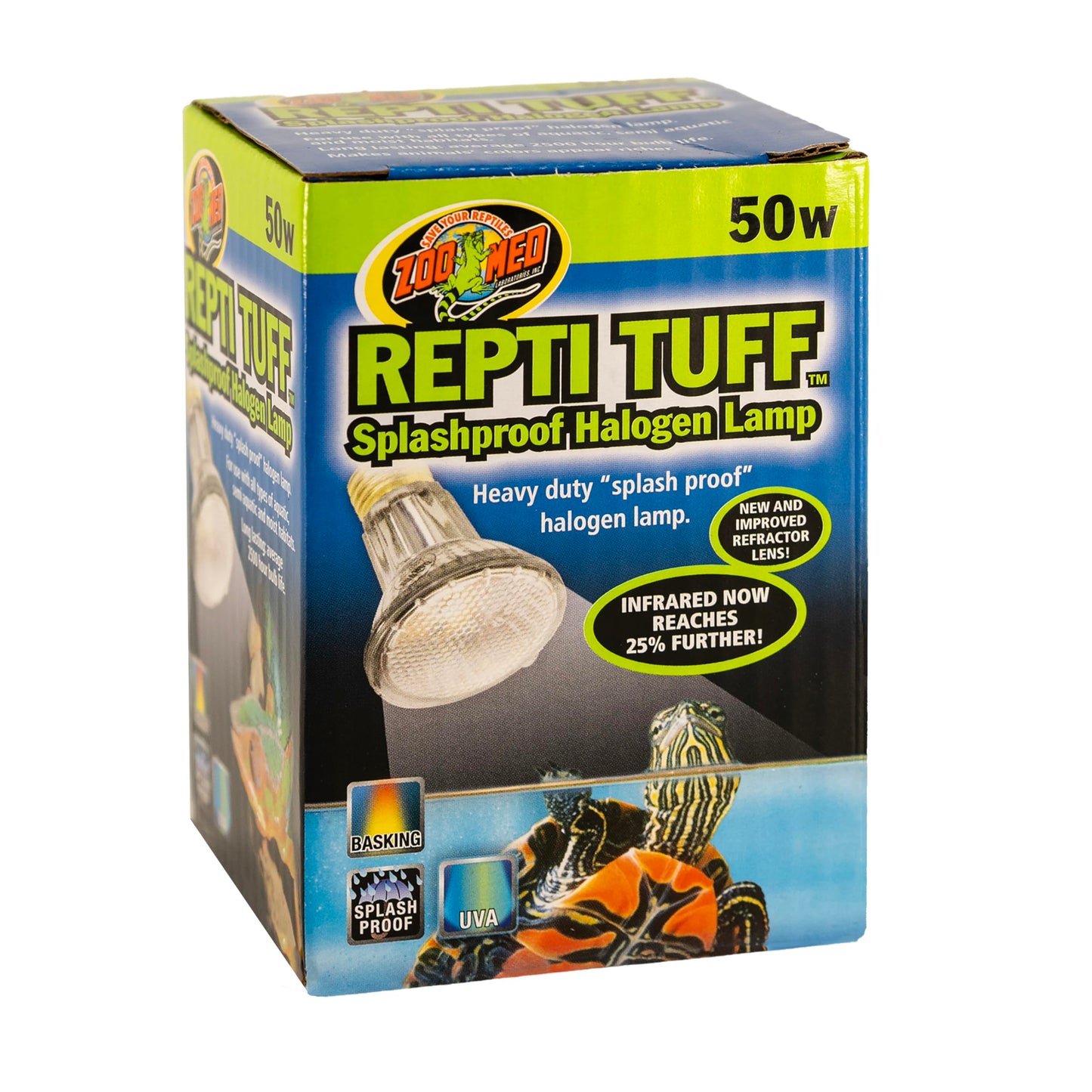 Zoo Med Turtle Tuff Splashproof Halogen Lamp 50 Watts