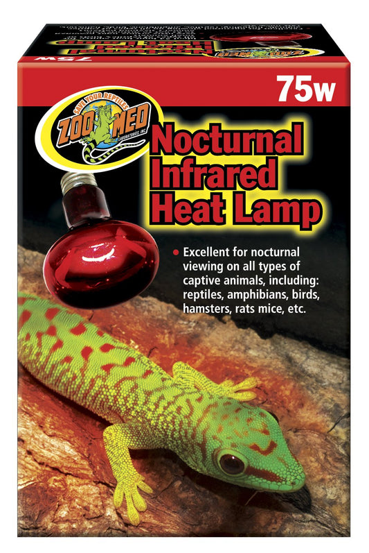 Zoo Med Nocturnal Infrared Incandescent Heat Lamp 75 Watts
