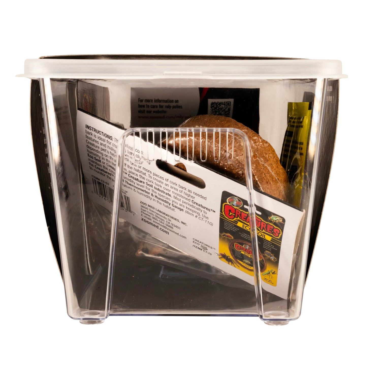 Zoo Med Creatures Isopod Habitat Roly-Poly Kit 10.25" L X 5" H