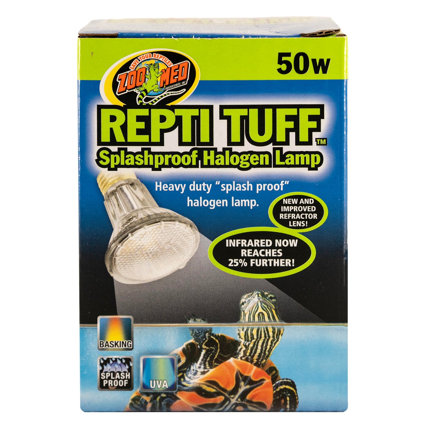 Zoo Med Turtle Tuff Splashproof Halogen Lamp 50 Watts